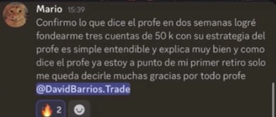 Mario comparte su experiencia tras fondear tres cuentas